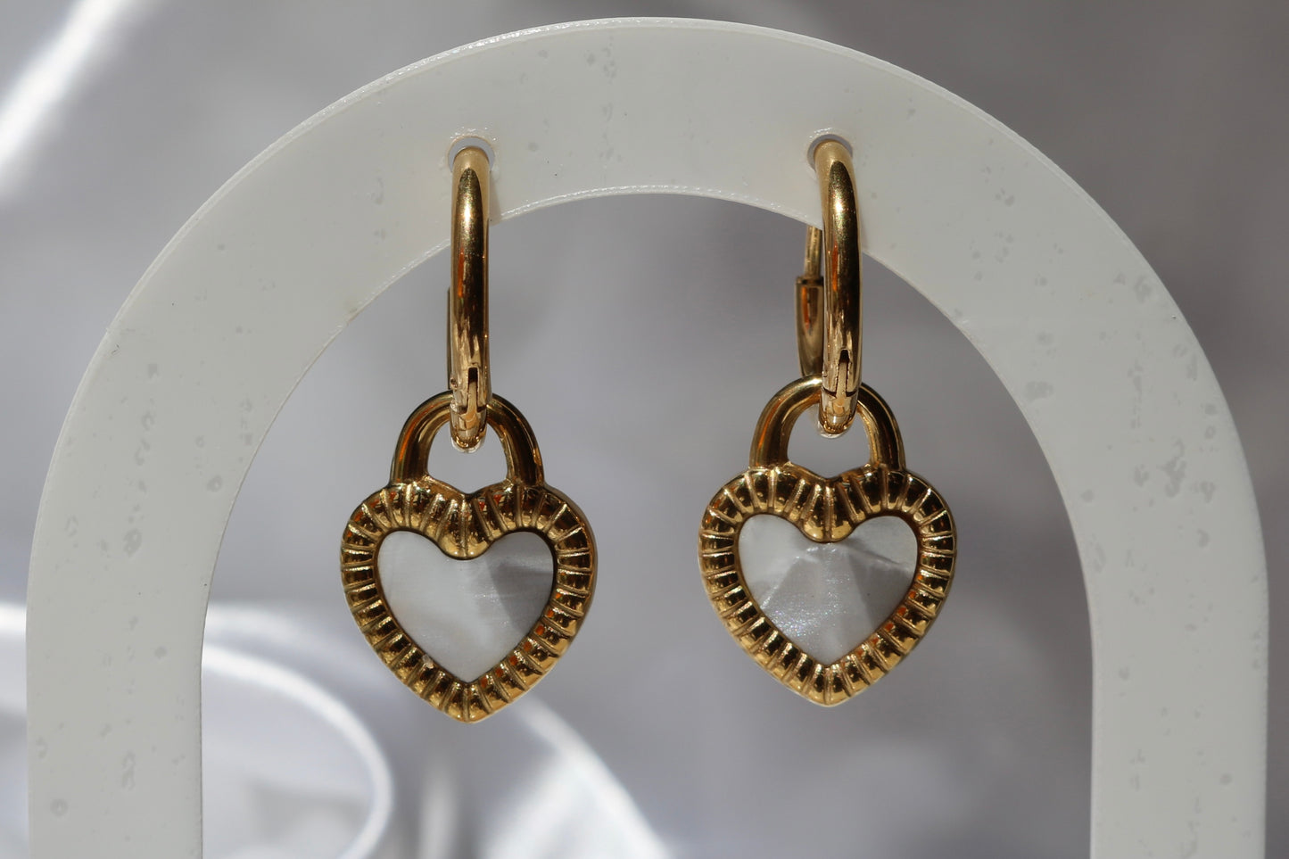 Double Sided Love Huggie Earrings