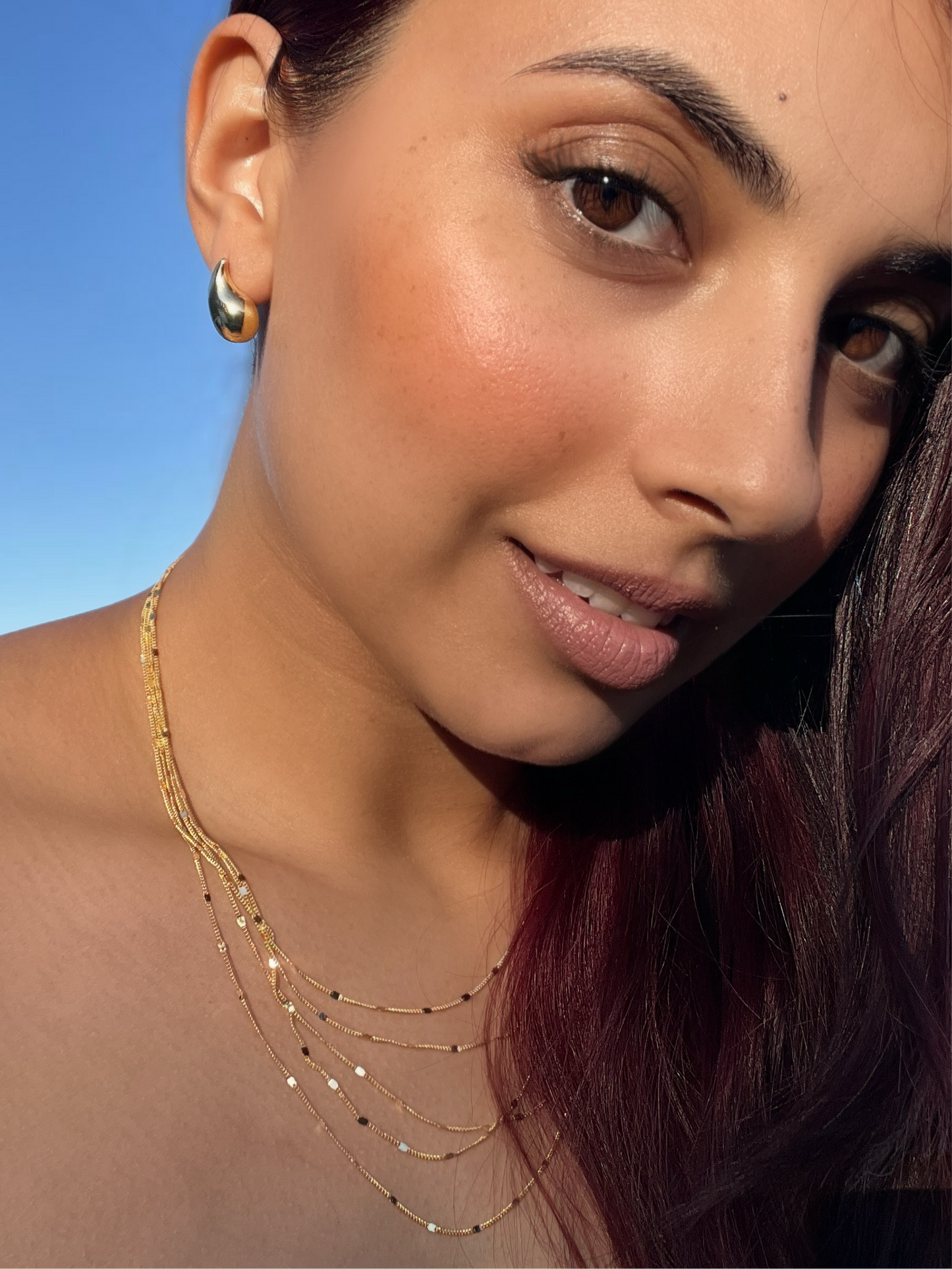 Sun Rays Multi Chain Necklace