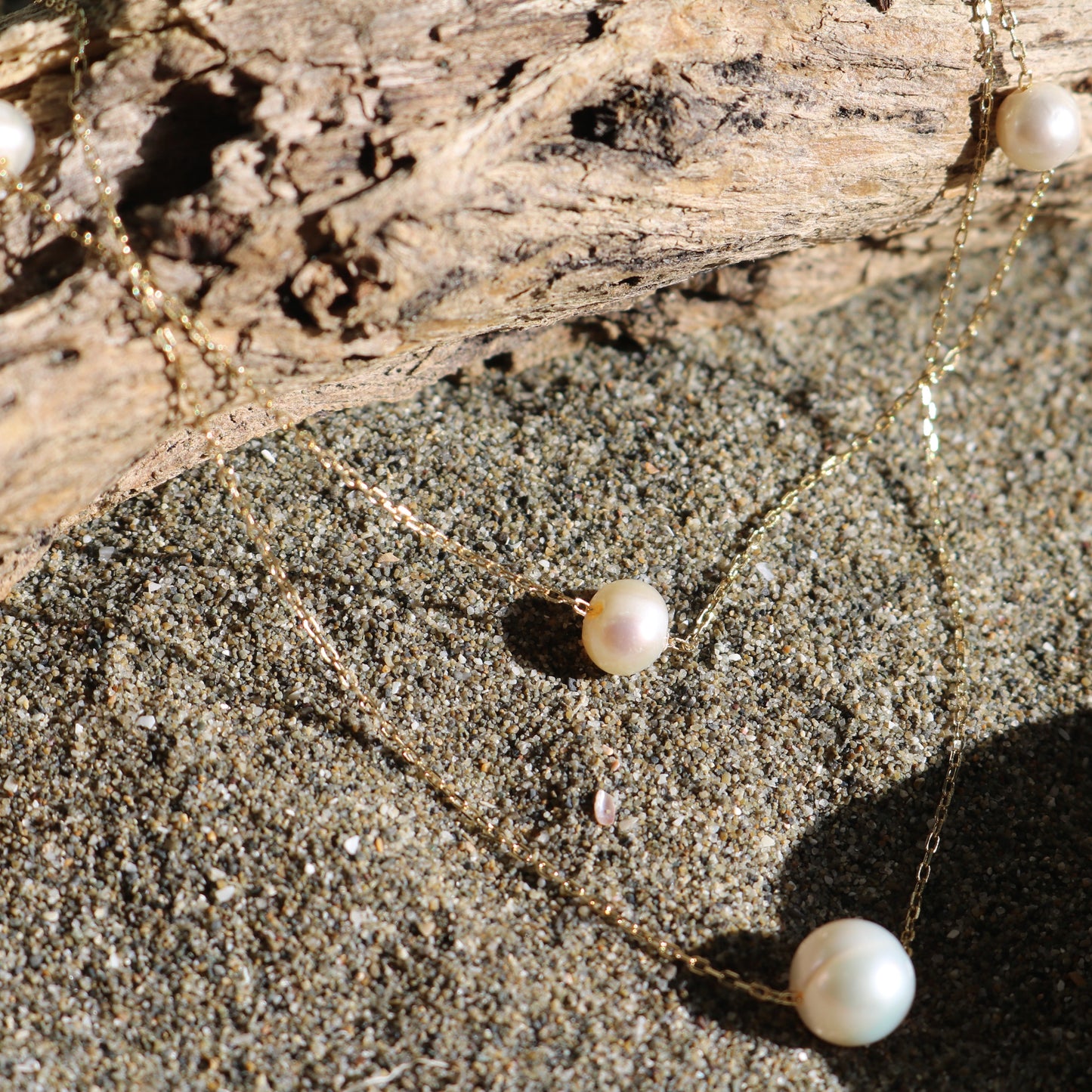 Double Chain Pearl Necklace