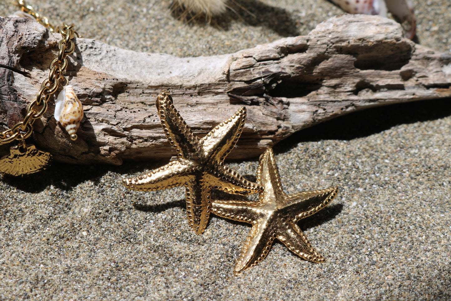 Aquamarine Starfish Earrings