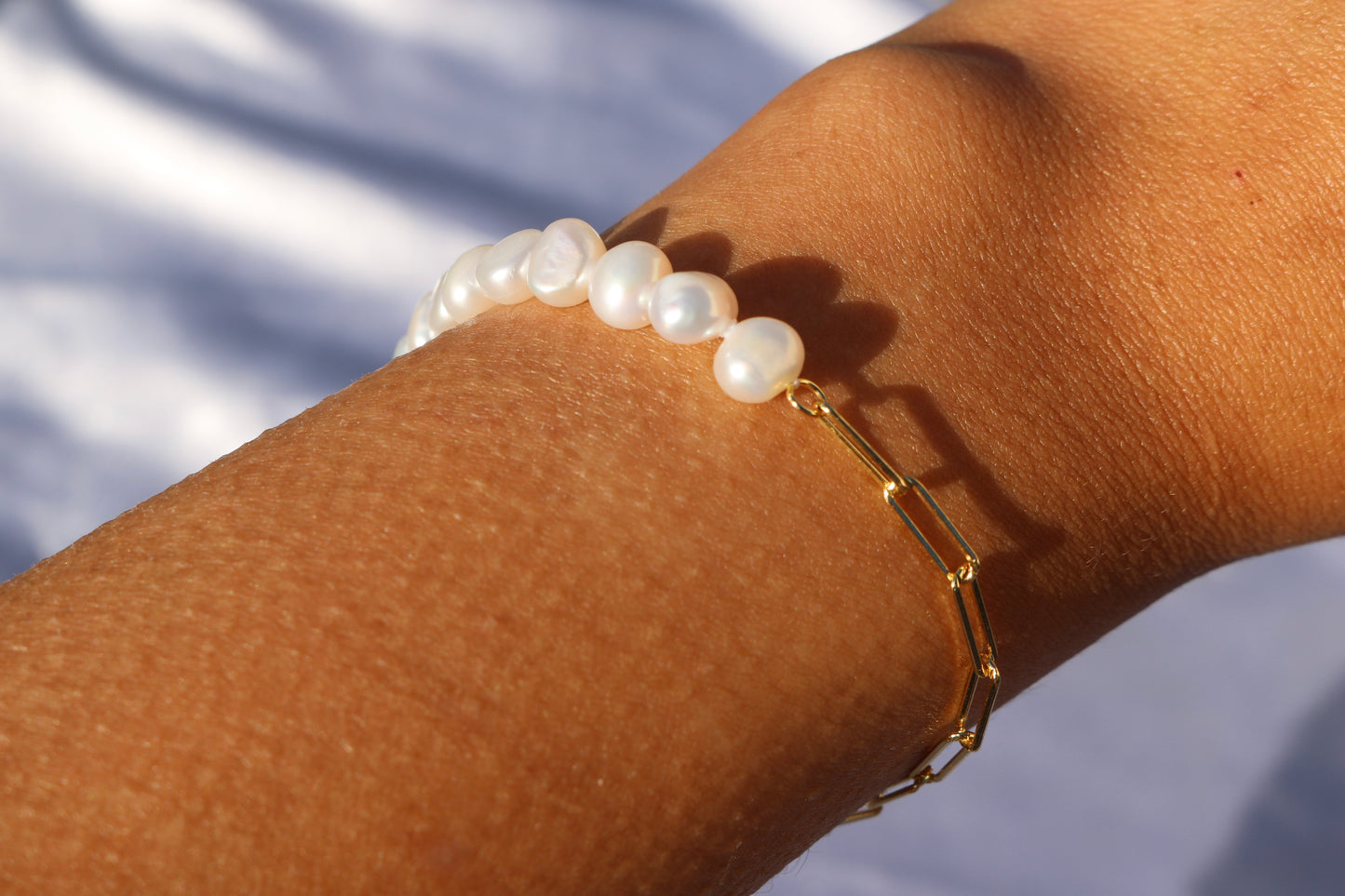 Solar Flare Pearl Bracelet