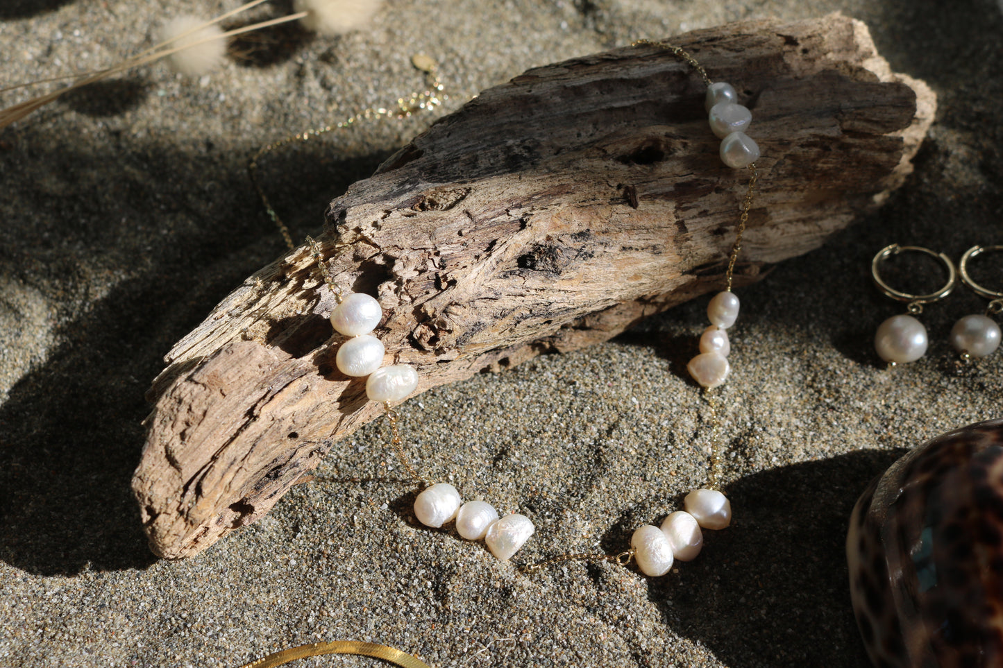 Pearl Cluster Necklace
