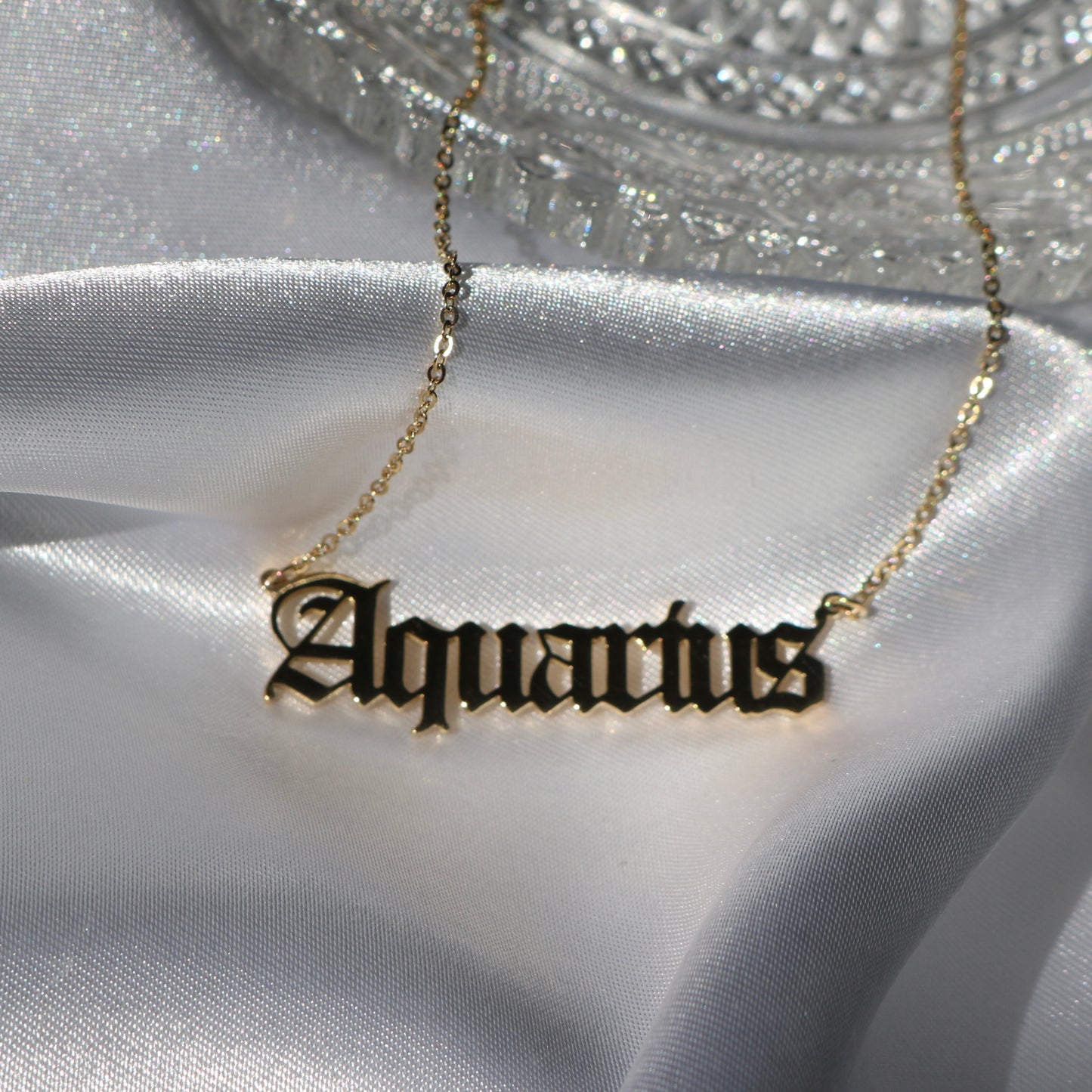 Aquarius Cosmic Zodiac Necklace