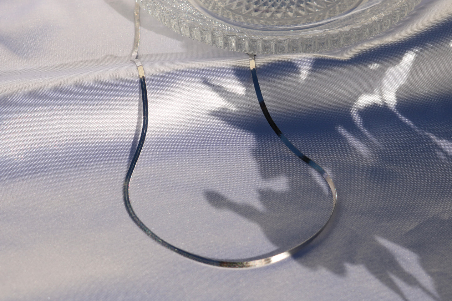 Gleam Silver Choker Chain