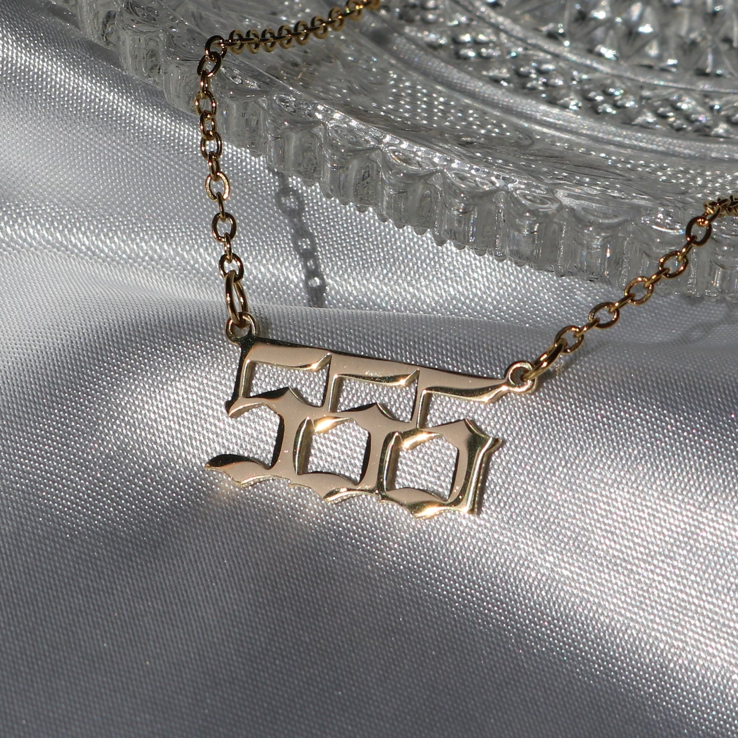 555 Infinity Angel Number Necklace