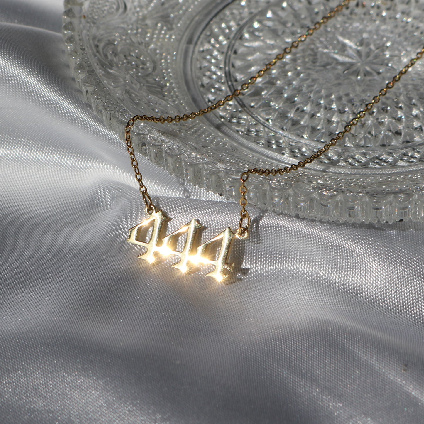 444 Infinity Angel Number Necklace