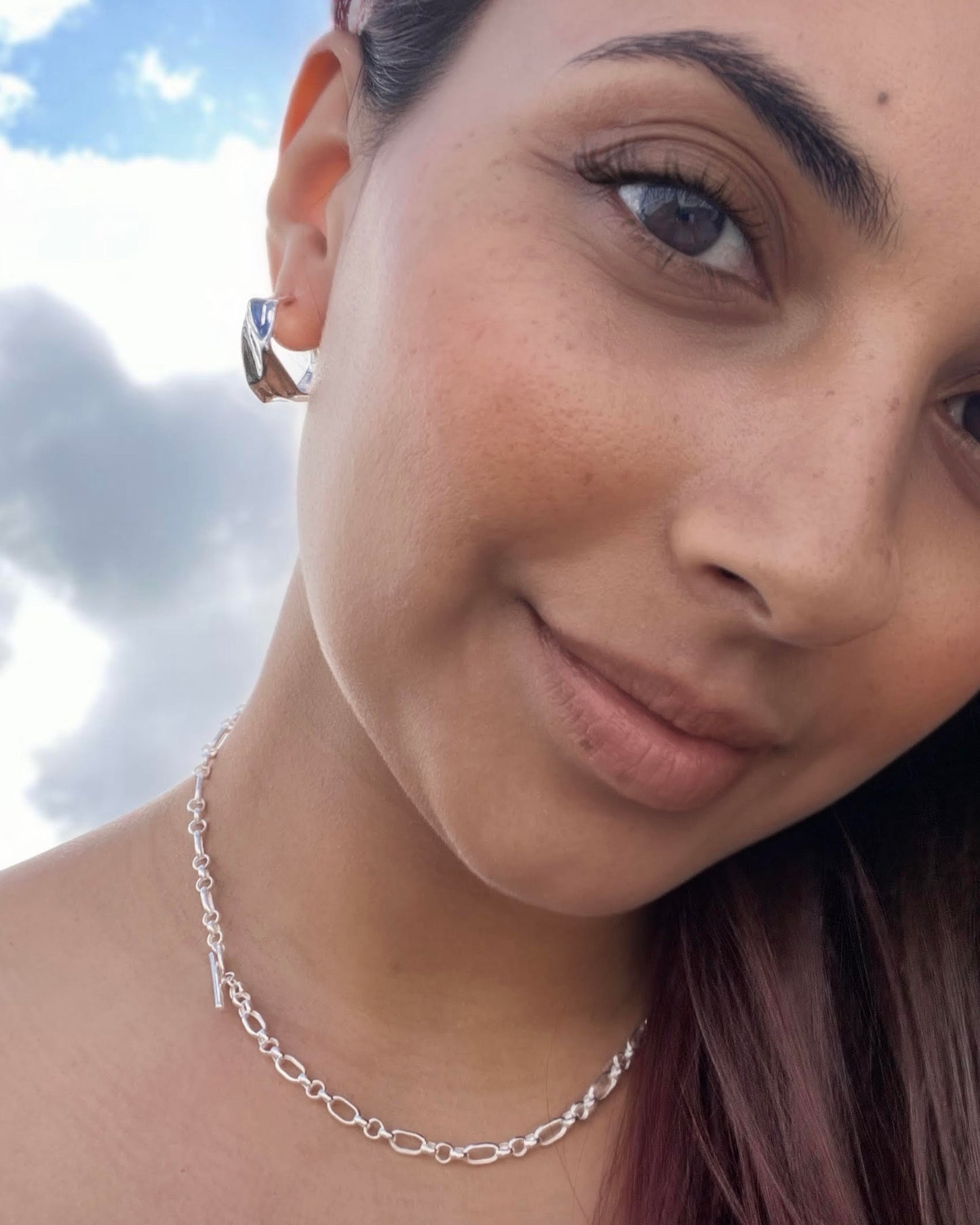 Light of Night T-Bar Necklace