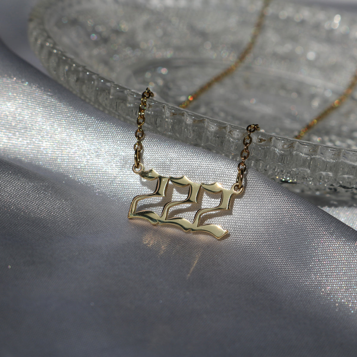 222 Infinity 222 Infinity Angel Number Necklace – NADIA SKYE